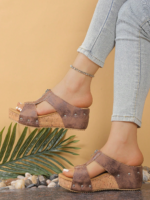 Summer Zipper Design Platform Sandal SA03