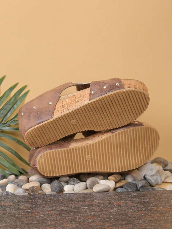 Summer Zipper Design Platform Sandal SA03